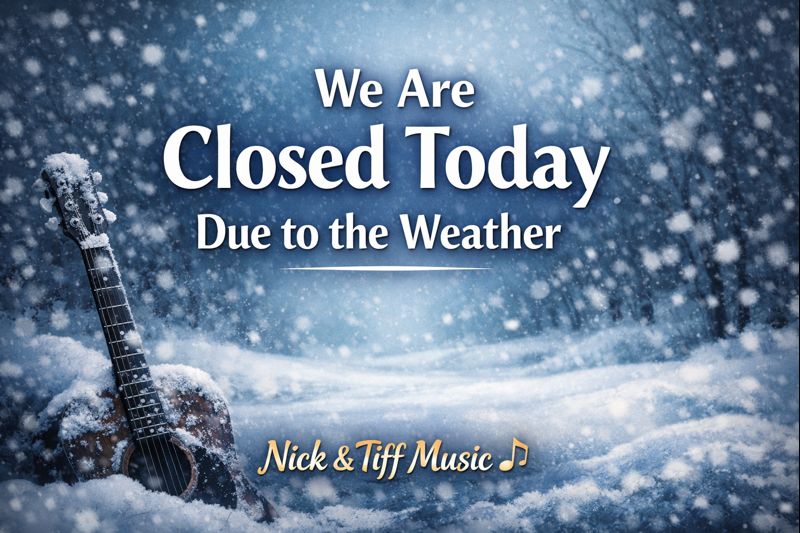 We Are Closed Today Due to the Weather | Nick & Tiff Music Blog