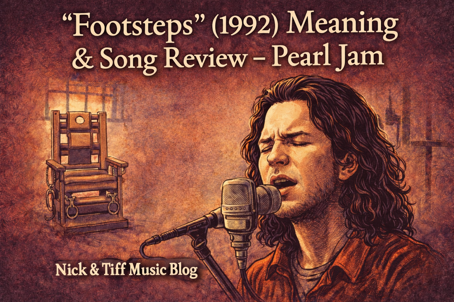 Illustration for “Footsteps” (1992) Meaning & Song Review – Pearl Jam | Nick & Tiff Music Blog