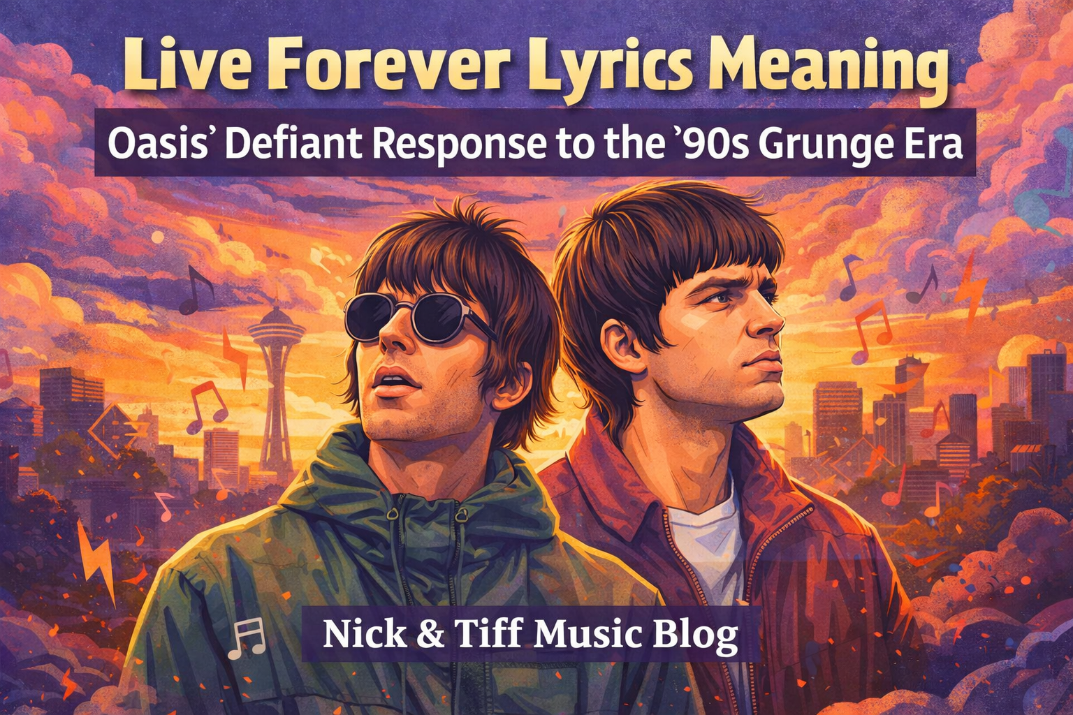 Live Forever Lyrics Meaning: Oasis’ Defiant Response to the ’90s Grunge Era