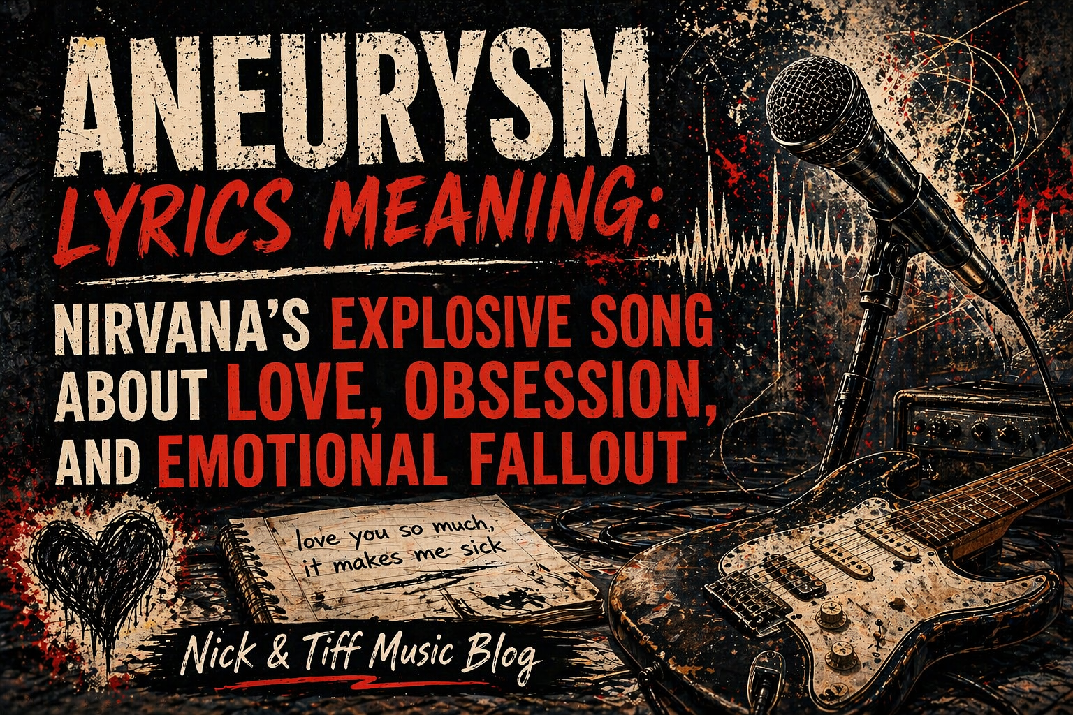 Aneurysm Lyrics Meaning: Nirvana’s Explosive Song About Love, Obsession, and Emotional Fallout