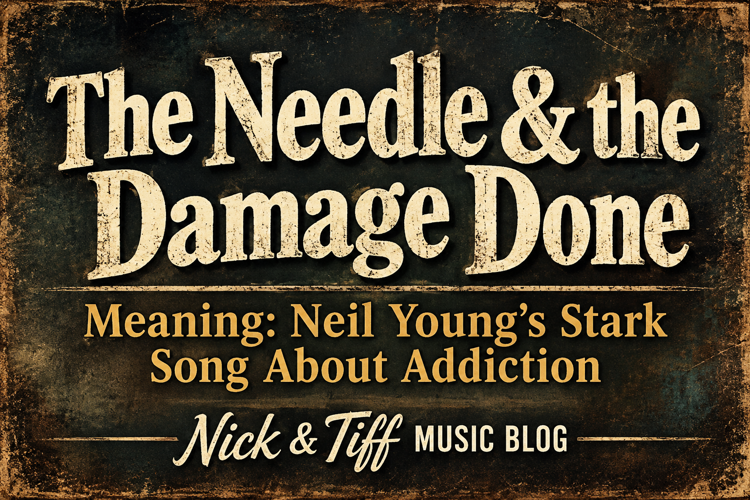 The Needle & the Damage Done Meaning: Neil Young’s Stark Song About Addiction