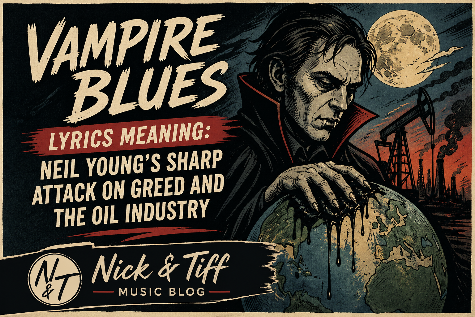 Vampire Blues Lyrics Meaning: Neil Young’s Sharp Attack on Greed and the Oil Industry