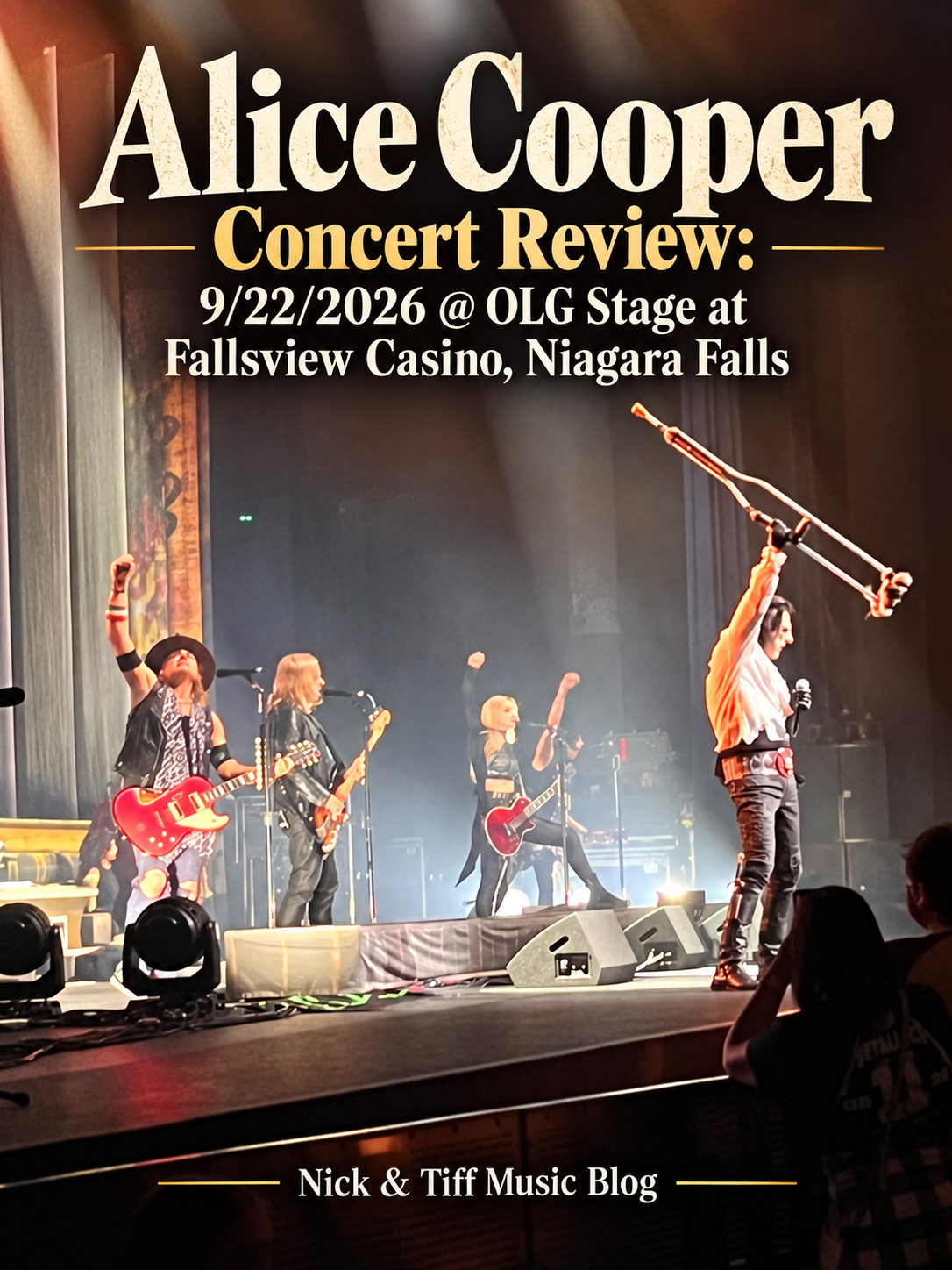 Alice Cooper Concert Review: 9/22/2026 @ OLG Stage at Fallsview Casino, Niagara Falls